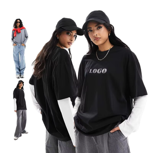 Camiseta Oversize de Mujer Estilo Urbano, Cuello Redondo, Manga Corta, Estampado de Logo, Corte Regular, 100% Algodón Jersey, Transpirable y Ecológica - Product Image 1