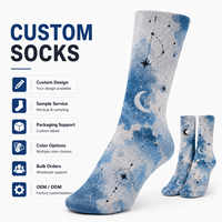 Chaussettes personnalisées pour adultes, impression couleur intégrale par sublimation, respirantes, 100% coton, OEM ODM, streetwear, équipes, événements, personnalisables