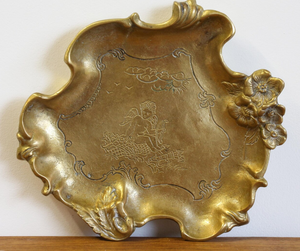 Factory OEM Custom <b>Large</b> Rough Cast Aluminum Bowl Decorative Golden Metal Centerpiece Bowl for Living Room Coffee Table Decor - Product Image 5