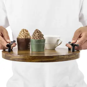 Bandeja Decorativa Navideña de Madera de Alta Calidad - Diseño Moderno Multifuncional, Paquete de Varias Piezas, Hecho por Zahid Exports - Product Image 3