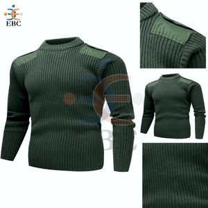 Suéter Cárdigan de Invierno para Piloto Capitán, Resistente, de Lana y Acrílico, Transpirable, Tejido con Parches, para Uso en Exteriores - Product Image 1