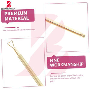 Juego de 4 Empujadores de Cutículas de Acero Inoxidable, Raspador de Uñas, Herramienta para Remover Gel, para Manicura y Pedicura, para Salones de Belleza y Uso Doméstico - Product Image 6