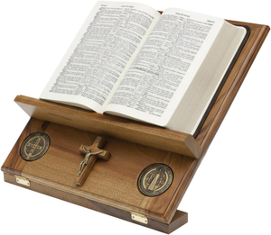 Support de Bible en bois fait main, présentoir pour livre, idéal pour la lecture biblique, la prière à l'église, la décoration de la maison, du bureau ou de la table - Product Image 1