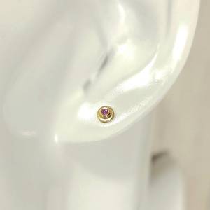 Boucles d'oreilles en rubis naturel, argent sterling 925, plaqué or 14 carats, facettées, sans nickel, bijoux minimalistes pour femmes - Product Image 6