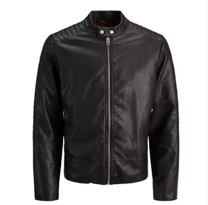 Chaqueta de Cuero de Piel de Oveja Auténtica Estilo Americano para Hombre - Moda de Invierno - Product Image 3