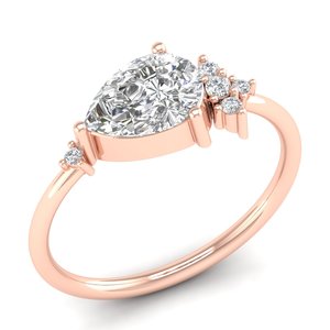 Anillos de compromiso REYES personalizables de plata de ley 925 con moissanita VVS de alta calidad, joyería de regalo de boda para mujeres. - Product Image 2