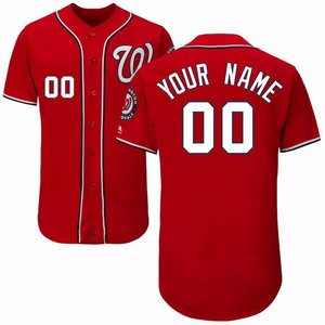 Camiseta de Béisbol de los Nationals para Hombre, Personalizable con Nombre y Número, 100% Poliéster, Transpirable, Sin Mangas, Corte Regular, Para Todas las Temporadas, Antibacteriana - Product Image 2