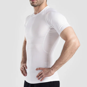 <b>Men's</b> <b>Compression</b> <b>Shirt</b>-Spandex/Nylon UPF50+ Breathable Quick Dry Eco-Friendly Short Sleeve for Gym/Workout/Bodybuilding - Product Image 3
