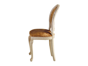 Juego de Comedor Clásico de Lujo en Madera de Teca Sólida, Color Crema Dorado, 6 Sillas, Mesa Ovalada, Muebles de Cocina para el Hogar, Estilo Europeo Real - Product Image 3