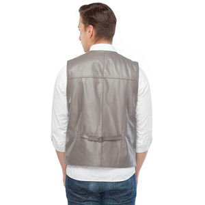 Gilet en cuir personnalisé pour moto pour hommes - Vêtement d'extérieur décontracté et respirant pour l'hiver, vêtements de motard durables et équipement de protection - Product Image 3