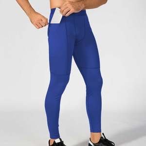 Leggings de compression pour hommes, pantalons de sport, de gym, de course à pied, d'entraînement, qualité supérieure, coupe compressive, séchage rapide, respirant - Product Image 1