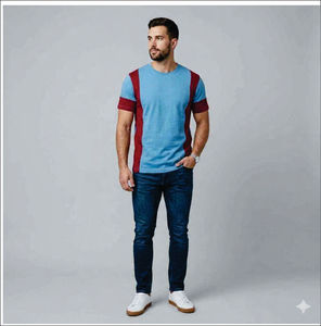 เสื้อยืดผู้ชายคอตตอน 100% พิมพ์โลโก้ตามสั่ง สไตล์วินเทจ ทรงโอเวอร์ไซส์ แขนสั้น คอกลม สตรีทแวร์ ฮิปฮอป ดีไซน์ถัก - Product Image 1