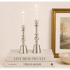 Exclusive Polished Aluminum Candle <b>Holder</b> Set for Modern Home Decor Metal <b>Candlestick</b> for Wedding And Hotel Tabletop Decoration - Product Image 4