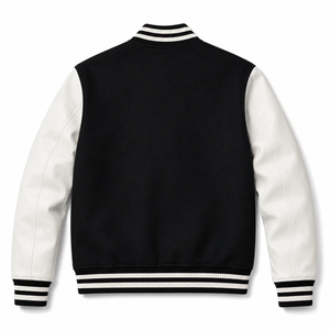 <b>Custom</b> Trending Men's Varsity <b>Jacket</b> Embroidery 100% Wool High Quality Patchwork Casual Streetwear Reversible Eco-Friendly - Product Image 2