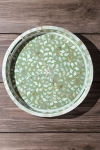 Plateau de service et de rangement en nacre de bonne qualité pour la maison, les restaurants, les hôtels, les événements, la restauration et la décoration de table - Product Image 4