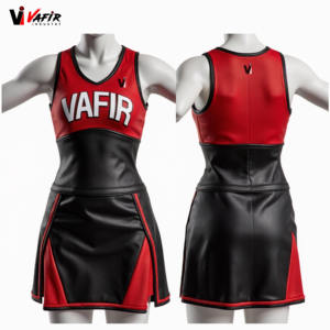 Uniforme de Animadoras para Niñas 2023 de Alta Calidad, Transpirable, de Seda/Nailon/Látex/Poliéster, con Logotipo Personalizado, para Partidos y Juegos - Product Image 1