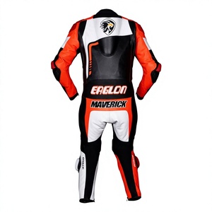 Traje de Motociclismo Personalizado para Hombre, de Cuero Vacuno/Canguro, Mono de Una Pieza, Traje de Piloto, con Protección OEM CE, Manga Larga 280 - Product Image 2