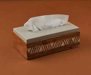 Hand Carved Design Wooden Tissue Holder For Home Hotel & Restaurants <b>table</b> Organiser - Product Image 1