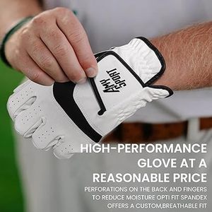 Amy Sport Gants de golf pour droitier, à doigts entiers, anti-humidité, respirants, antidérapants, avec sangle de poignet réglable, unisexe - Product Image 2