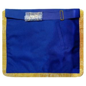 Delantal Masónico de Gran Oficial Personalizado con Flecos Dorados, Bordado a Mano y Cuentas de Lujo - Product Image 6