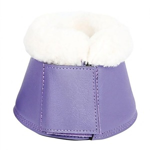 Protège-jambes pour chevaux en maille respirante de qualité supérieure, couleur turquoise, réglables, doublés de fourrure, pour la protection des jambes - Product Image 2