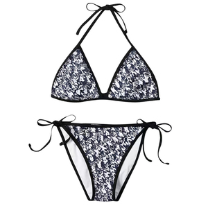 Ensemble de bikini tendance pour femmes, personnalisable, écologique, 2 pièces, micro-soutien-gorge sans bretelles, séchage rapide, respirant, maillot de bain - Product Image 4