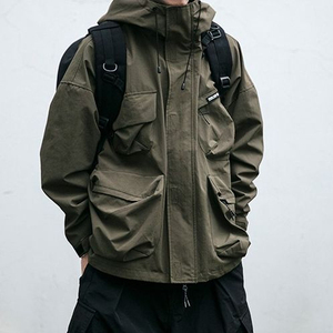 Ropa de Montañismo de Alta Gama, Cortavientos e Impermeable, Estilo Outdoor con Bolsillos y Cremallera - Product Image 3