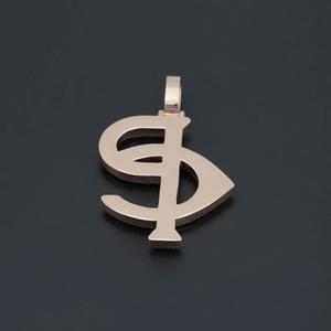 Colgante de Letra Personalizado Estilo Hip Hop con Moissanita VVS de Corte Brillante Certificada IGI, Base Plateada en Plata Sólida para Moda Hip Hop - Product Image 4