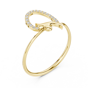 Anillo Minimalista de Oro Amarillo Sólido de 10k, 14k, 18k con Diamantes Cultivados en Laboratorio de Corte Redondo, Anillo de Boda Clásico, Regalo para Ella - Product Image 3