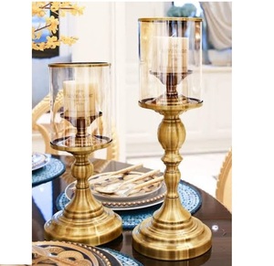 Portavelas Votivo de Diseño Atractivo con Acabado Dorado para Centro de Mesa, Bodas, Cumpleaños, Portavelas para Velas de Té - Product Image 6