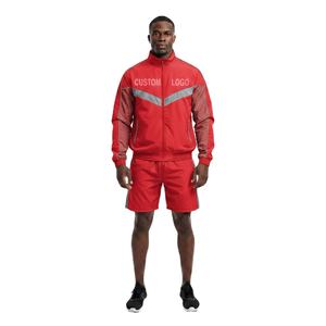 Conjunto de Chaqueta y Pantalones Cortos de Nailon Personalizados, Cortavientos Reflectante, Traje Deportivo Corto para Hombre 2026 - Product Image 2
