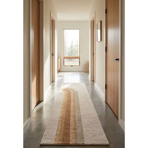 Modern Hand Tufted <b>Runner</b> Rug Abstract Arch Pattern Wool Cotton Hallway Carpet Contemporary Bedroom Floor Decor Mat Sale - Product Image 6