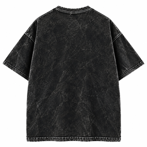 280 Gram Heavy Cotton Satin Oversized Breathable Quick Dry Short Sleeve T-<b>Shirt</b> <b>Men</b> Vintage Summer <b>Retro</b> Punk Streetwear Casual - Product Image 2