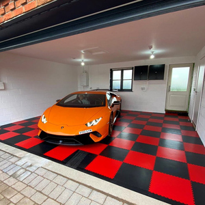 Durable PVC Vinyl Garage Workshop Floor <b>Mats</b>/Tiles Heavy Duty Industrial Design Style Parquet Surface Treatment Graphic Design - Product Image 5