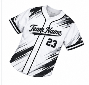 Nouveau design unique, maillot de baseball unisexe à manches courtes, vente en gros, grande taille, respirant, broderie 3D personnalisée, style américain - Product Image 6