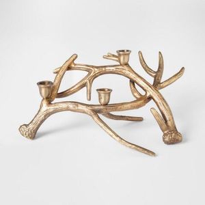 Traditional Aluminum <b>Candle</b> Stand Decorative Brass <b>Candle</b> <b>Holder</b> for Home Dining Table Wedding Centerpiece Party Decoration - Product Image 1