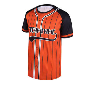 Custom Sublimation Print Baseball Jersey Set Men Hip Hop Sportswear Team Name Number Quick Dry Uniform - Product Image 3