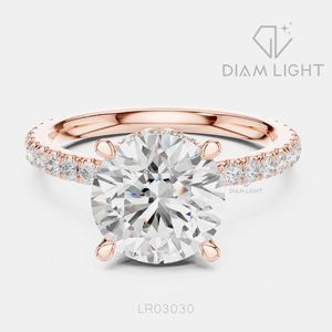 Elegant 2.80CT Round Cut Lab Grown Diamond <b>Ring</b> in 14K White Gold with IGI Certified F+ Color VS+ Clarity for Women Gifting - Product Image 3