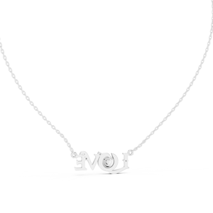 INFINITY LOVE NAZAR LAB GROWN DIAMOND <b>PENDANT</b> SET IN 18KT <b>SOLID</b> WHITE <b>GOLD</b> FOR ENGAGEMENT PARTY VALENTINE GIFT DAILY WEAR - Product Image 3