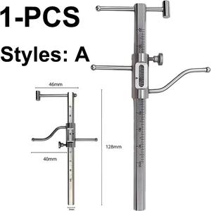 ไม้บรรทัดวัดระยะทางแบบเลื่อนสำหรับงานทันตกรรม 1 ชิ้น ไม้บรรทัดวัดขนาดสองด้าน 20-100 มม. สำหรับวัดฟันปลอม - Product Image 6