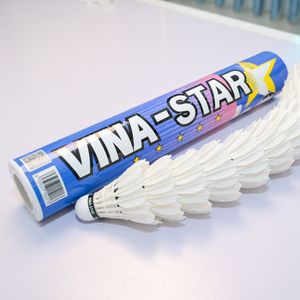 OEM Factory Direct Vina-Star Goose Feather <b>Badminton</b> Shuttlecock PU Cork Head High Durability - Product Image 3