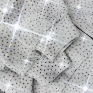 Rhinestone Hoodies Solid 100% Cotton Winter High Quality Fashion Wear Outdoor Use for Men - Product Image 5