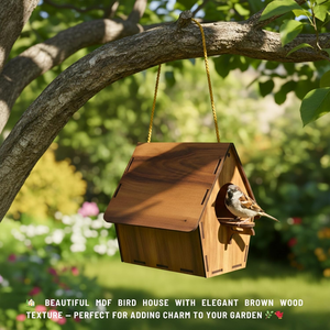 Handcrafted Wooden Birdhouse Outdoor Garden <b>Bird</b> House Wall Mounted Nesting Box Rustic Backyard <b>Decor</b> Wildlife Shelter Wholesale - Product Image 1