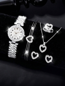 Girls Rhinestone Quartz Watch and Jewelry Set NW1502 - Product Image 6