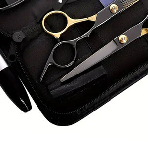 Custom Brand Professional Barber Kit 5.5-Inch Silver Finish Dual-Sided Magnifying <b>Lighted</b> Foldable Razor <b>with</b> Round Shape - Product Image 6