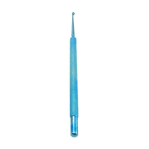 Curetas Quirúrgicas de un Solo Extremo, Adenotomos, Curetas Dérmicas, Cureta para Lupus, Herramienta Médica con Mango Sólido Azul en Forma de Lazo - Product Image 6