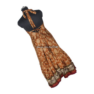 Vestido de Noche Elegante Estilo Bohemio Hippie para Mujer, Vestido Largo de Seda Vintage, Colección Exclusiva para Eventos Especiales - Product Image 3