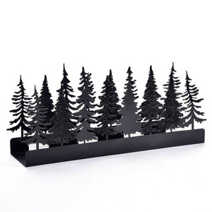 Modern Metal Tree Shape Christmas <b>Decoration</b> Black Finish Handicraft Holiday Decor - Product Image 5
