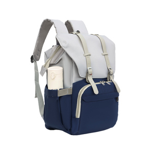 Mochila Pañalera Multifuncional, Bolsa de Viaje para Bebé con Porta Biberones Aislados a Prueba de Fugas, Puerto USB, Organizador Espacioso de Lona, 15.5L - Product Image 5
