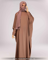 Prix de gros Nouvelle Abaya élégante, modeste et simple, coupe droite, manches chauve-souris, avec fermeture éclair, robe de soirée/formelle islamique pour femmes musulmanes